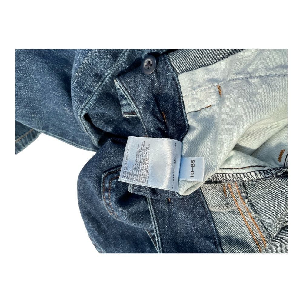 Uniqlo Women Jeans Size 25 Inch Blue High Rise Belted Paperbag Fit Denim - Picture 9 of 15